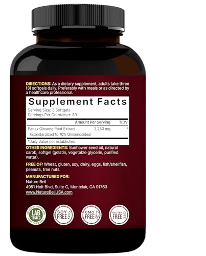 Korean Red Ginseng 2,250mg for Energy & Immunity