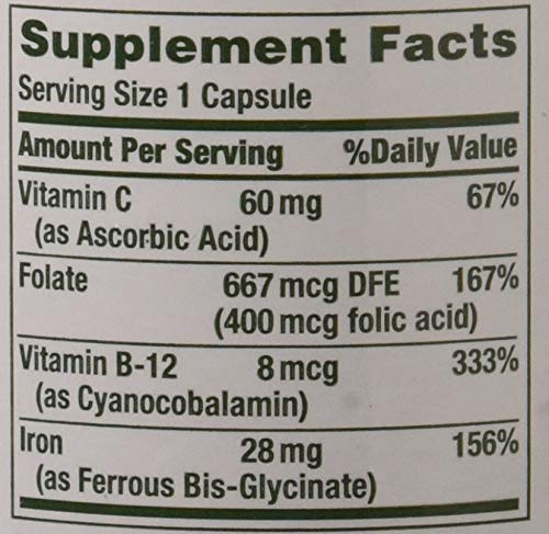 Gentle Iron 28 mg - 90 Capsules by Nature's Bounty