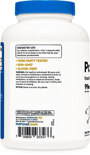Potassium Citrate 99mg - 500 Capsules by Nutricost