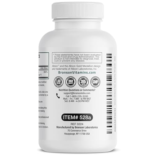 Bronson Selenium 200 mcg - Essential Trace Mineral Capsules