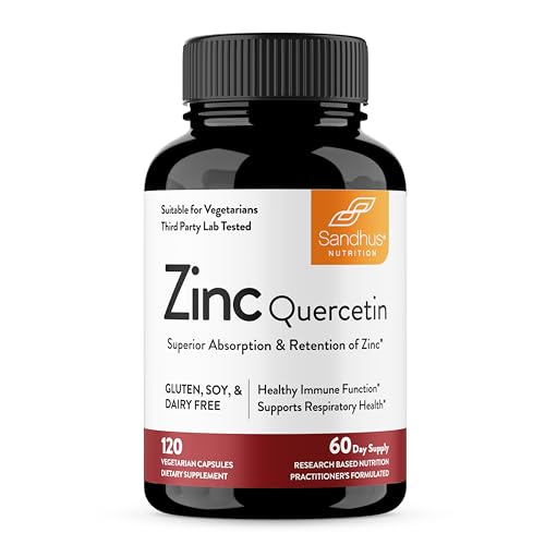 Zinc Quercetin Vegetarian Capsules for Immune Support