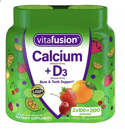 Calcium + D3 Gummies by Vitafusion 200 Count