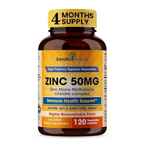 Zinc 50mg Vegetarian Capsules for Immune Support