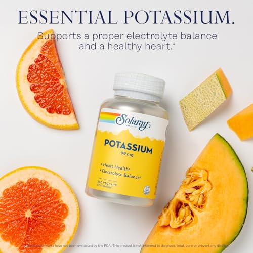 Solaray Potassium 99 mg - Heart & Electrolyte Support