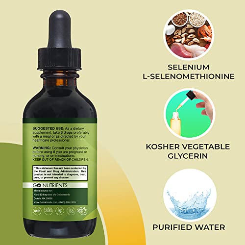Selenium 200 mcg Yeast-Free Liquid Drops 1 oz