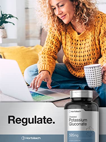 Chelated Potassium Gluconate 595mg – 300 Veggie Capsules