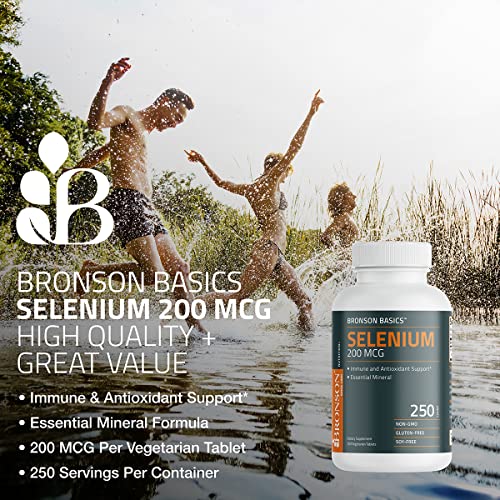 Bronson Selenium 200 mcg Antioxidant Support Tablets