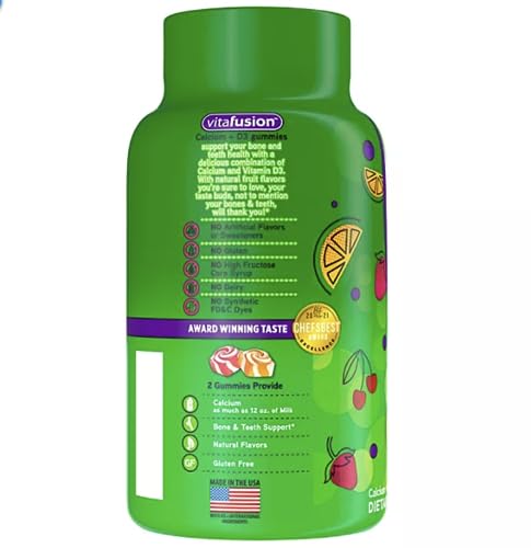 Calcium + D3 Gummies by Vitafusion 200 Count