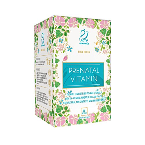 Actif Organic Prenatal Vitamins with DHA & Omega 3