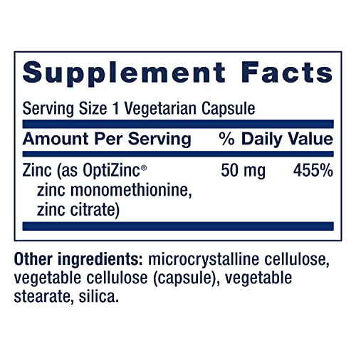 Ultra-Absorbable Zinc Caps 50 mg, 90 Count