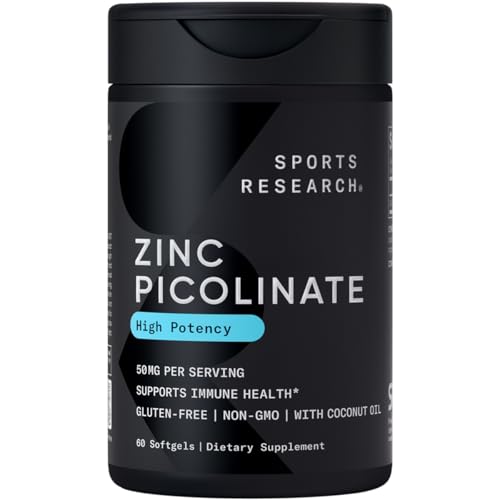 Zinc Picolinate 50mg with Organic Coconut Oil