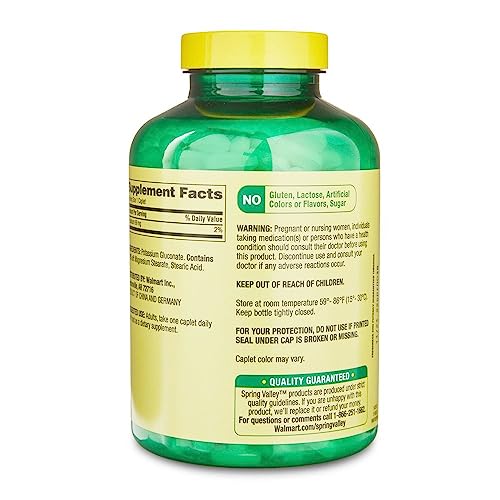 Potassium Caplets Supplement, 500 Count, 99 Mg