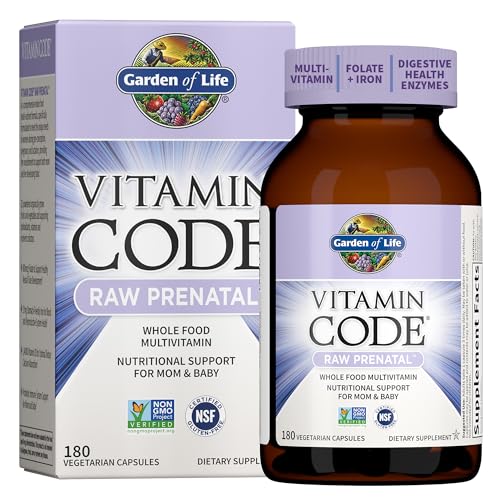 Garden of Life Raw Prenatal Multivitamins - 180 Capsules