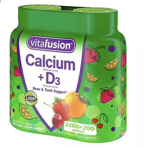 Calcium + D3 Gummies by Vitafusion 200 Count
