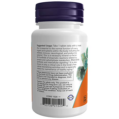 NOW Foods Zinc Gluconate 50 mg for Immune Support