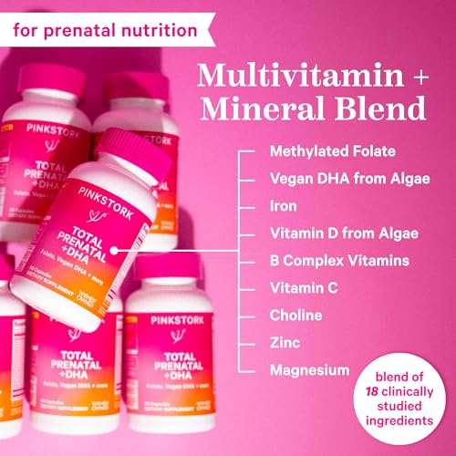 Pink Stork Prenatal Vitamins with DHA & Folate