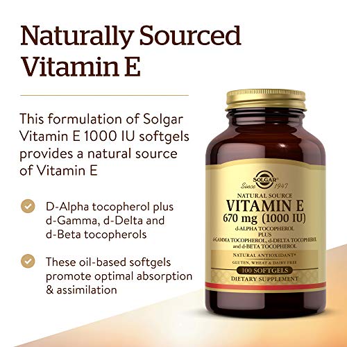 Solgar Vitamin E 670 mg, 100 Softgels