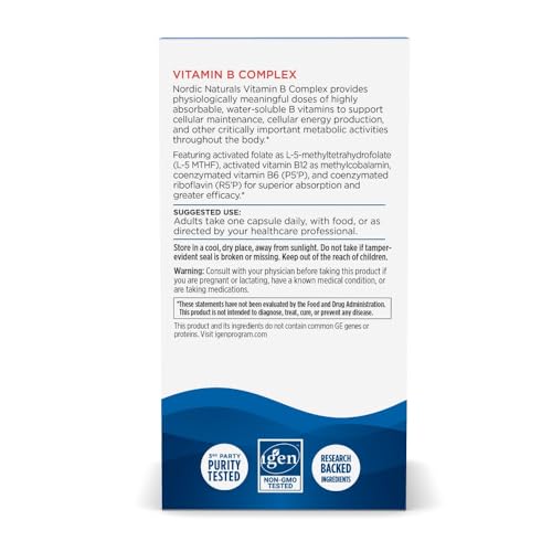 Nordic Naturals Vitamin B Complex - 45 Capsules