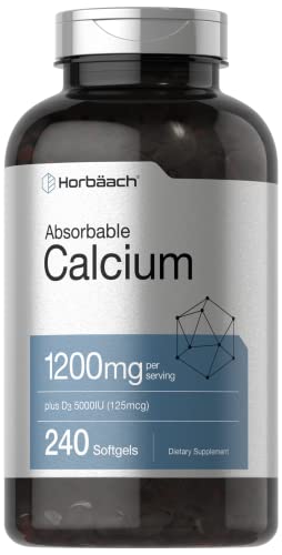 Horbäach Calcium 1200 mg with D3 - 240 Softgels
