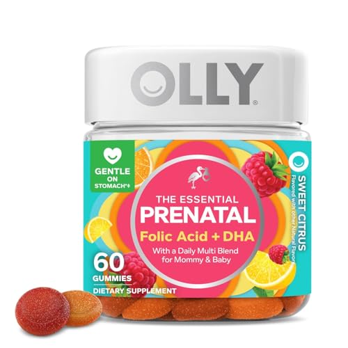 Olly Essential Prenatal Gummy Multivitamins – 60 Count