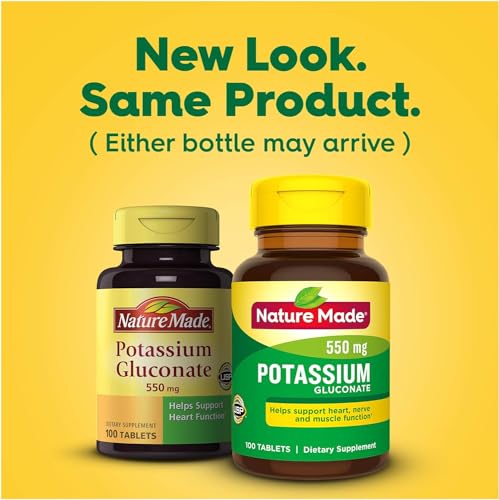 Nature Made Potassium Gluconate 550mg - 100 Tablets