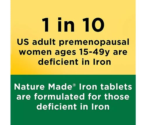 Nature Made Iron 65 mg Tablets for Blood Health