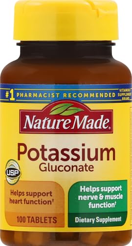 Nature Made Potassium Gluconate 550mg for Heart Health