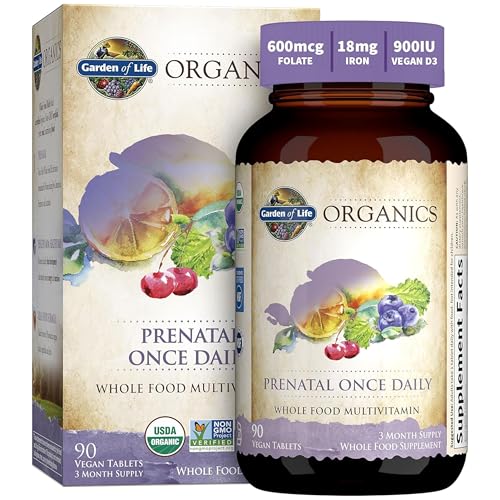 Garden of Life Organic Prenatal Vitamins 90 Count