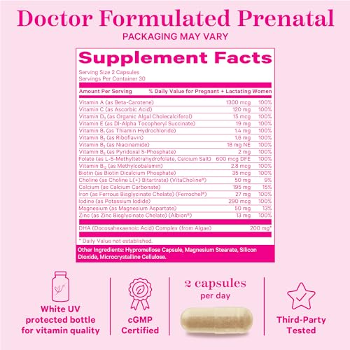 Pink Stork Prenatal Vitamins with DHA & Folate