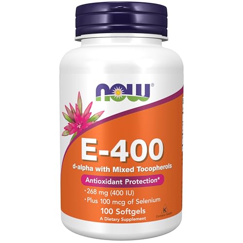 NOW Vitamin E 400 IU Softgels – Antioxidant Support