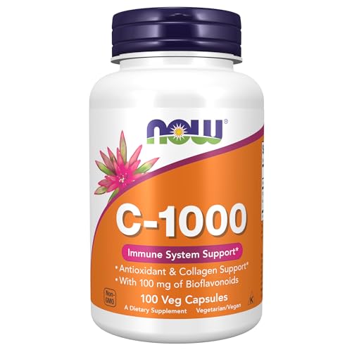 NOW Vitamin C-1000 with Bioflavonoids, 100 Veg Caps