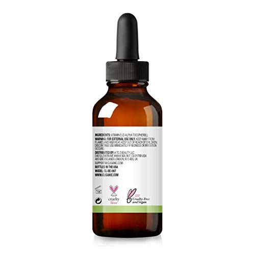 Cliganic 100% Pure Vitamin E Oil - 30,000 IU