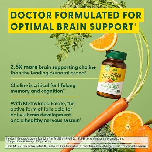 MegaFood Baby & Me 2 Prenatal Vitamins - 60 Tabs