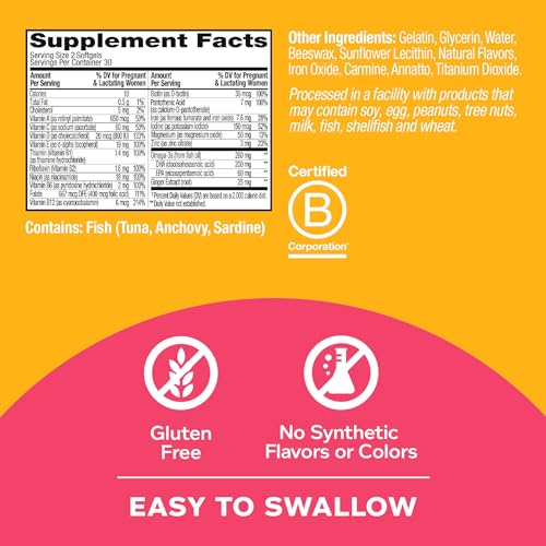 OLLY Prenatal Multi Softgels for Growth & Development