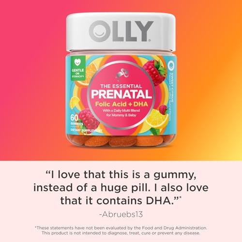 Olly Essential Prenatal Gummy Multivitamins – 60 Count