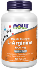 NOW L-Arginine 1000 mg - 120 Tablets (2 Pack)