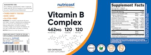 Nutricost High Potency B Complex 120 Capsules