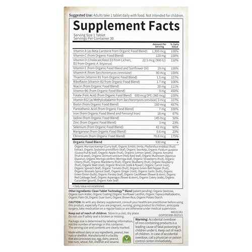 Organic Prenatal Vitamin for Energy & Fetal Health