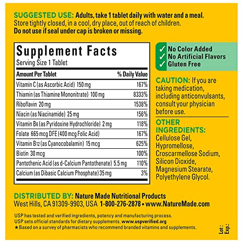 Nature Made Super B Complex with Vitamin C