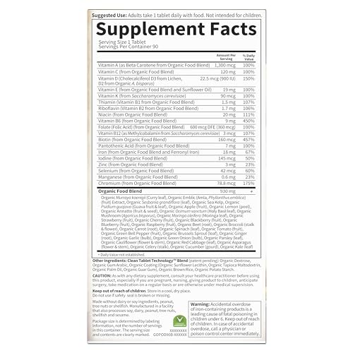 Garden of Life Organic Prenatal Vitamins 90 Count