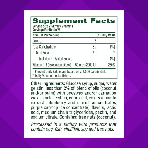 Vitafusion Vitamin D3 Gummies for Bone Health