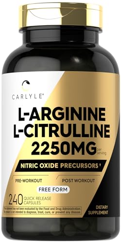 Carlyle L-Arginine L-Citrulline Complex 2250mg Capsules
