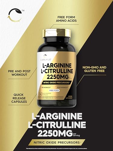 Carlyle L-Arginine L-Citrulline Complex 2250mg Capsules
