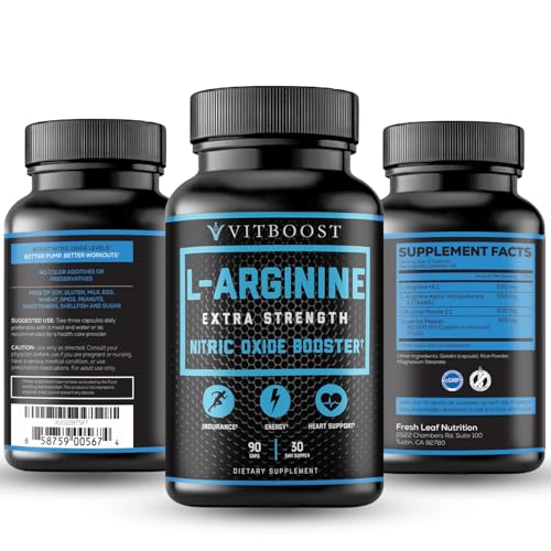 VITBOOST Extra Strength L-Arginine 1500mg Capsules