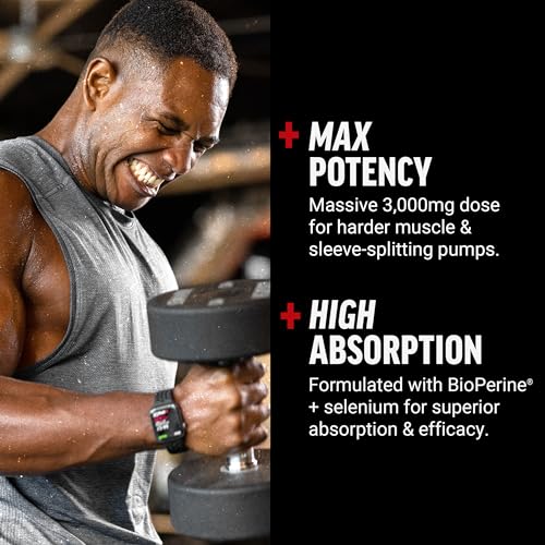 L-Arginine Nitric Oxide Supplement for Muscle Support