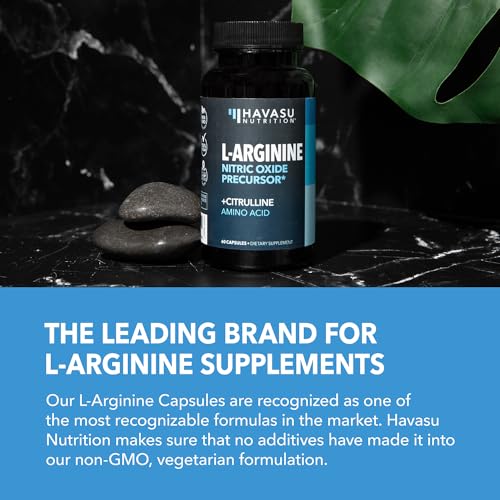 L-Arginine Capsules for Enhanced Performance – 60 Count
