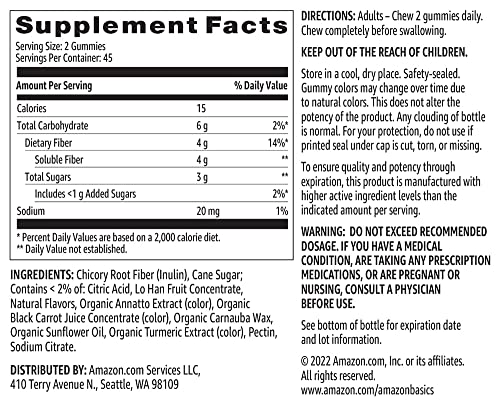 Fiber Gummies for Digestive Health - 90 Count