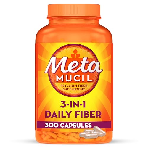Metamucil Fiber Capsules for Digestive Health, 300ct