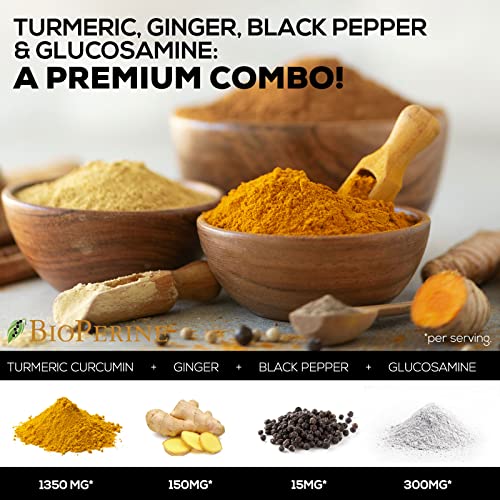 Turmeric Curcumin Supplement with Ginger & Glucosamine