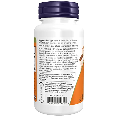 NOW Probiotic-10™ - 25 Billion CFU, 100 Veg Capsules